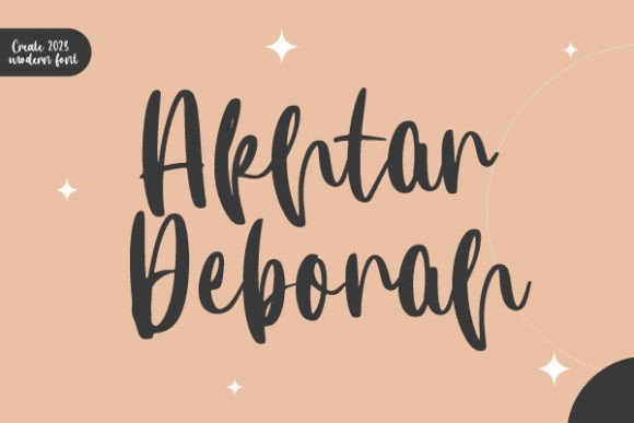 Akhtar Deborah: A Handwritten Typeface for Editorial Elegance