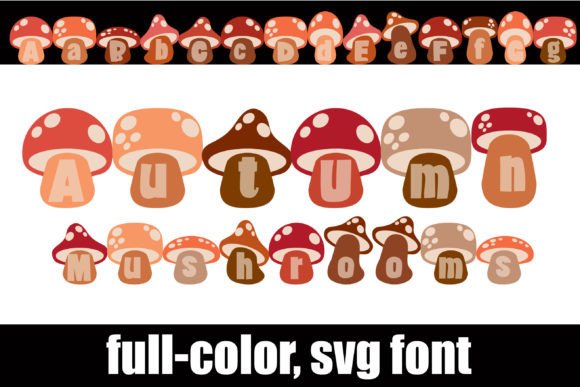 Autumn Mushrooms: A Creative Display Font for Modern Web Design