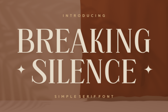 Breaking Silence: A Premium Serif Font for Modern Editorial Design
