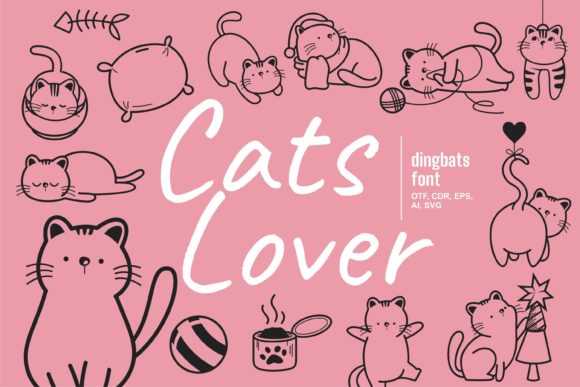 Cats Lover: A Unique Dingbats Typeface for Creative Web Design