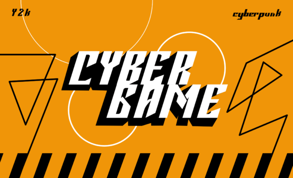 Cybergame Typeface: Elevate Your Craft Brand with Futuristic Blackletter
