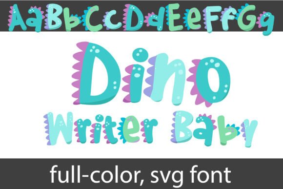 Dino Writer Baby: The Perfect Color Font for Handmade Labels and Shop Branding