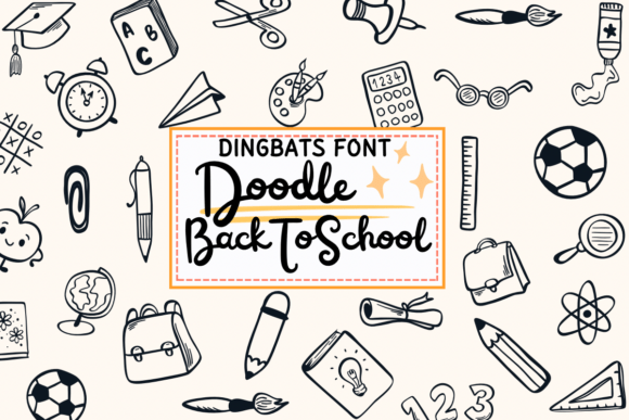 Doodle Back to School: A Creative Font for Authentic Branding