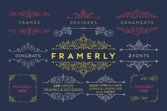 Framerly: The Perfect Dingbats Font for Charming Craft Frames