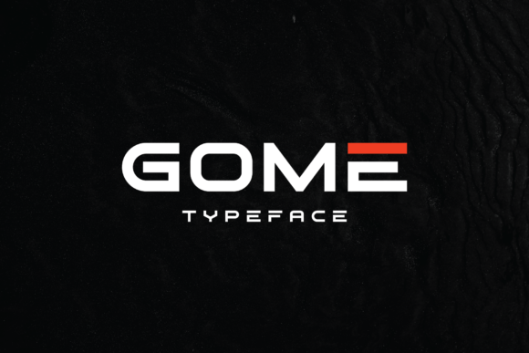 Gome: The Wide Futuristic Typeface for Bold Branding