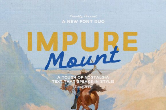 Impure Mount: A Handcrafted Typeface for Modern Editorial Design