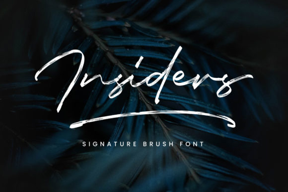 Insiders Typeface: Elevating Campaign Visuals with Sophisticated Script Design