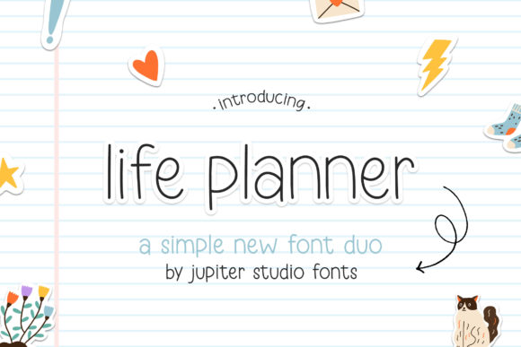 Life Planner Duo: A Minimal Sans Serif Font for Clean Digital Layouts
