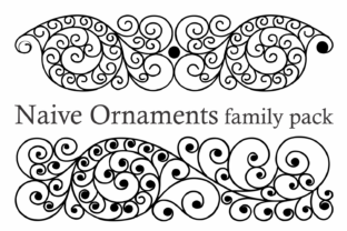 Naive Ornaments Family: The Perfect Display Typeface for Handmade Crafts