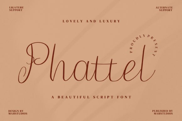 Phattel Typeface Review: Elevating Campaign Visuals With Romantic Script Design