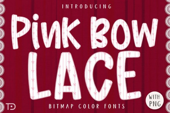 Pink Bow Lace Font: A Shabby Chic Typeface for Digital Brands