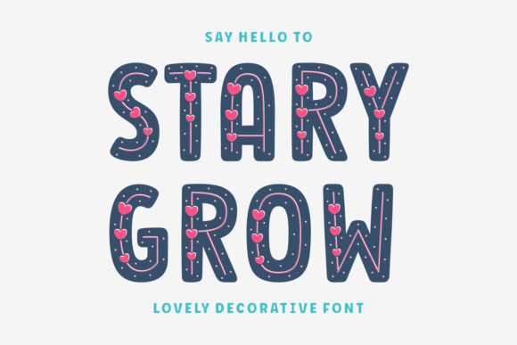 Stary Grow: A Delicate Script Font for Handmade Brands