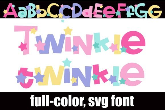 Twinkle Twinkle: A Whimsical Color Font for Editorial Design
