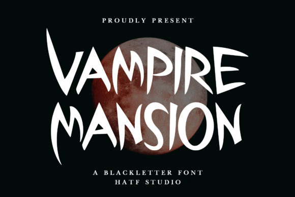 Vampire Mansion: A Creative Font for Bold Brand Identity