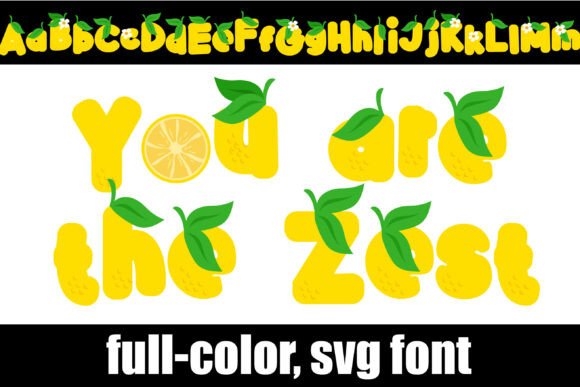 You Are the Zest: A Vibrant Color Font for Editorial Design